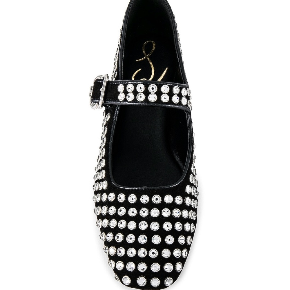 Sam Edelman | Black Maryjane Flats with Silver Studs
